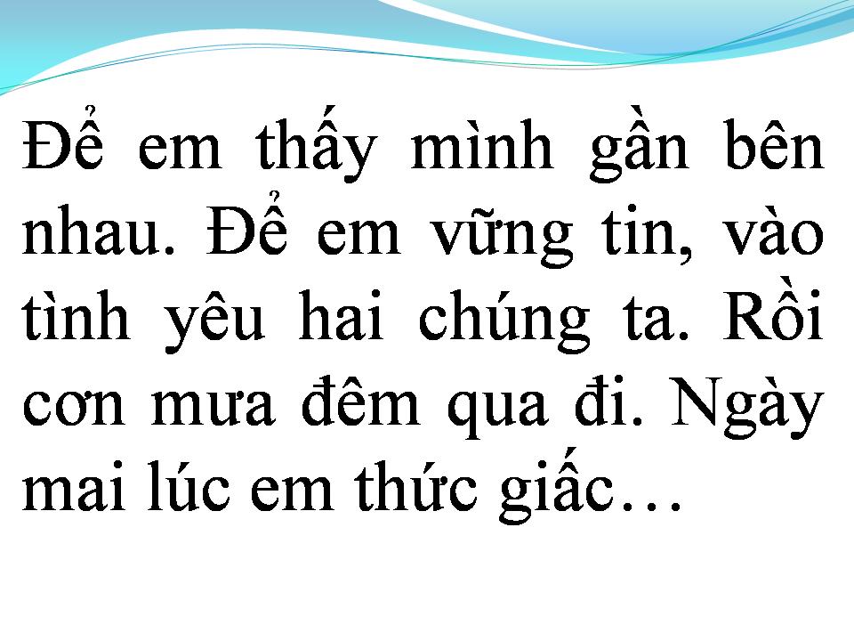 Lời bài hát CHIẾC KHĂN GIÓ ẤM