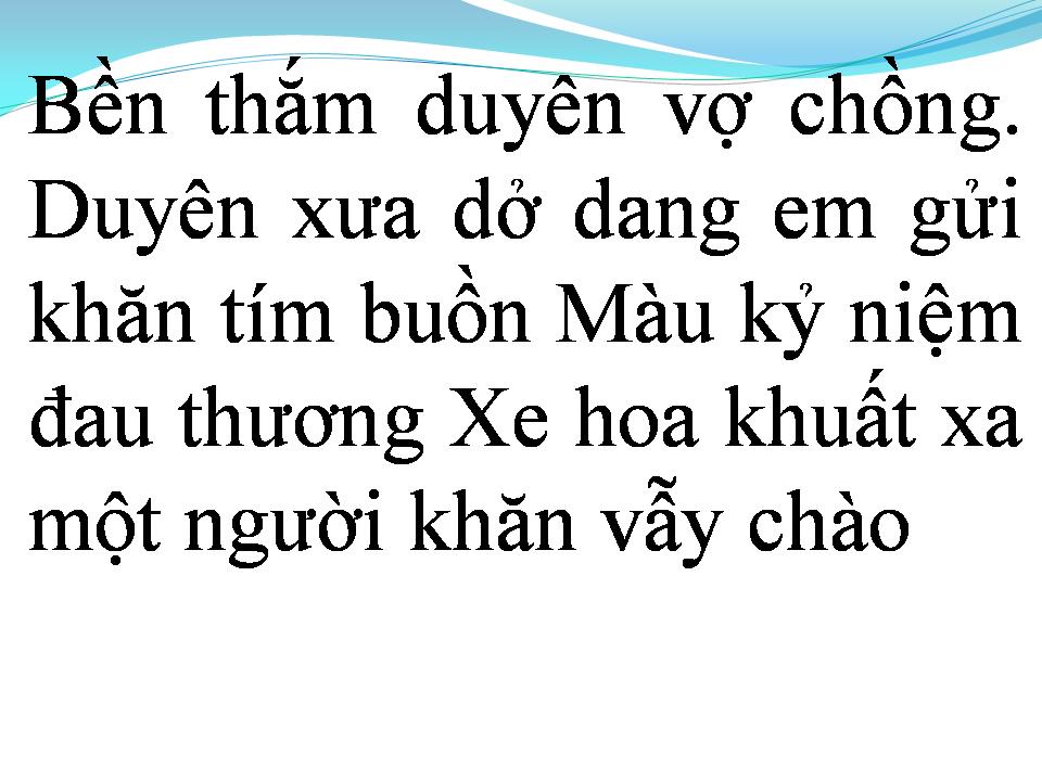 Lời bài hát CHIẾC KHĂN MÀU TÍM