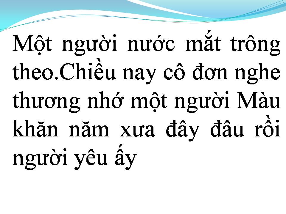 Lời bài hát CHIẾC KHĂN MÀU TÍM
