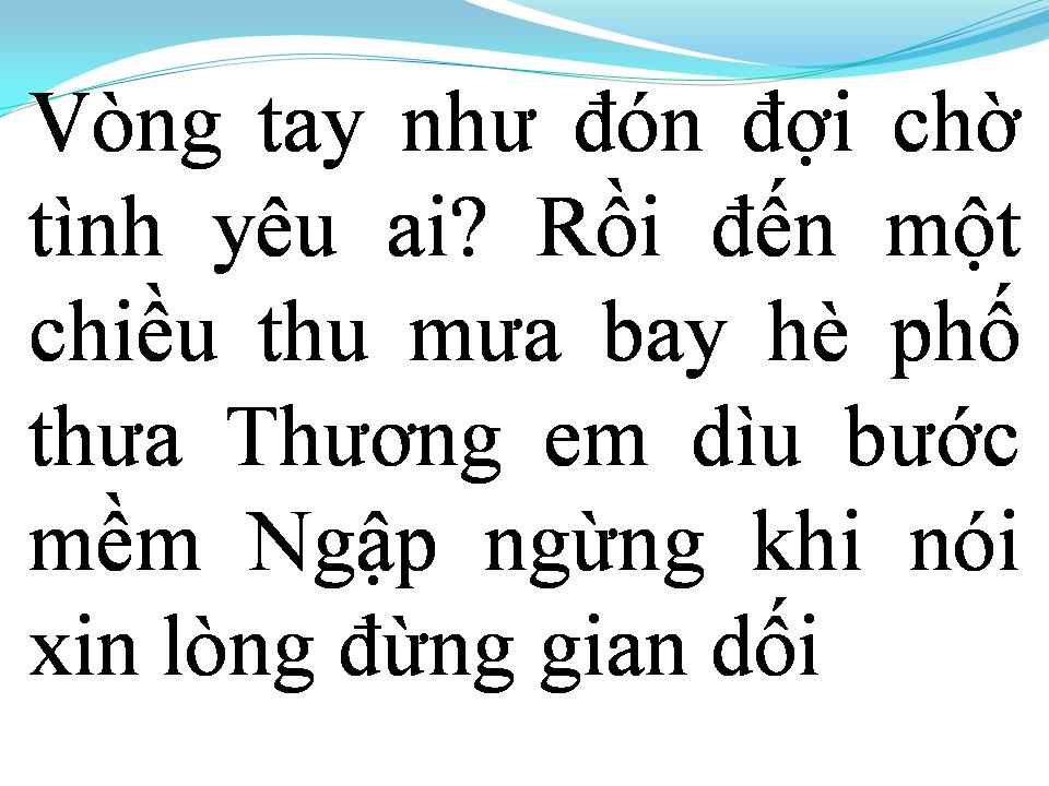 Lời bài hát CHIẾC KHĂN MÀU TÍM