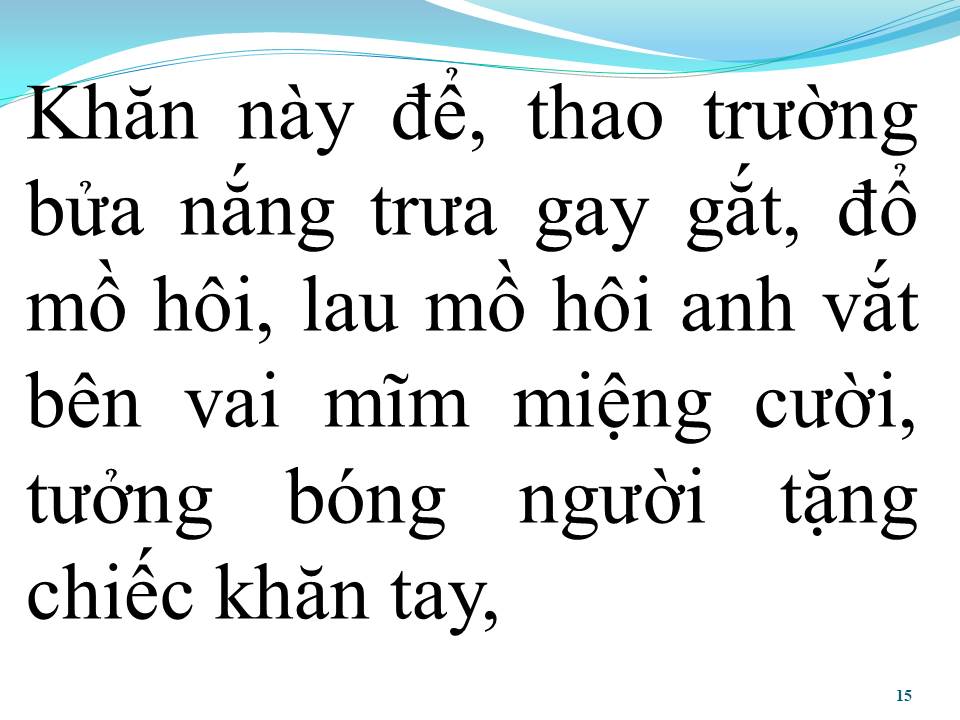 Lời bài hát CHIẾC KHĂN TAY