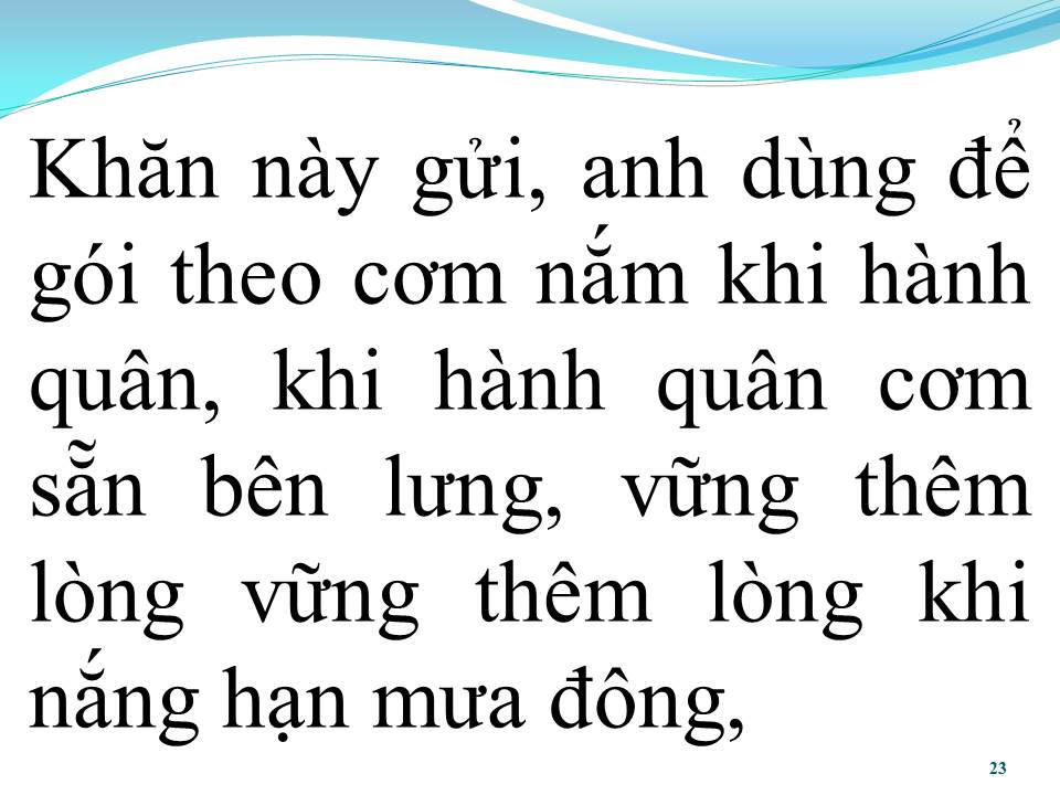 Lời bài hát CHIẾC KHĂN TAY