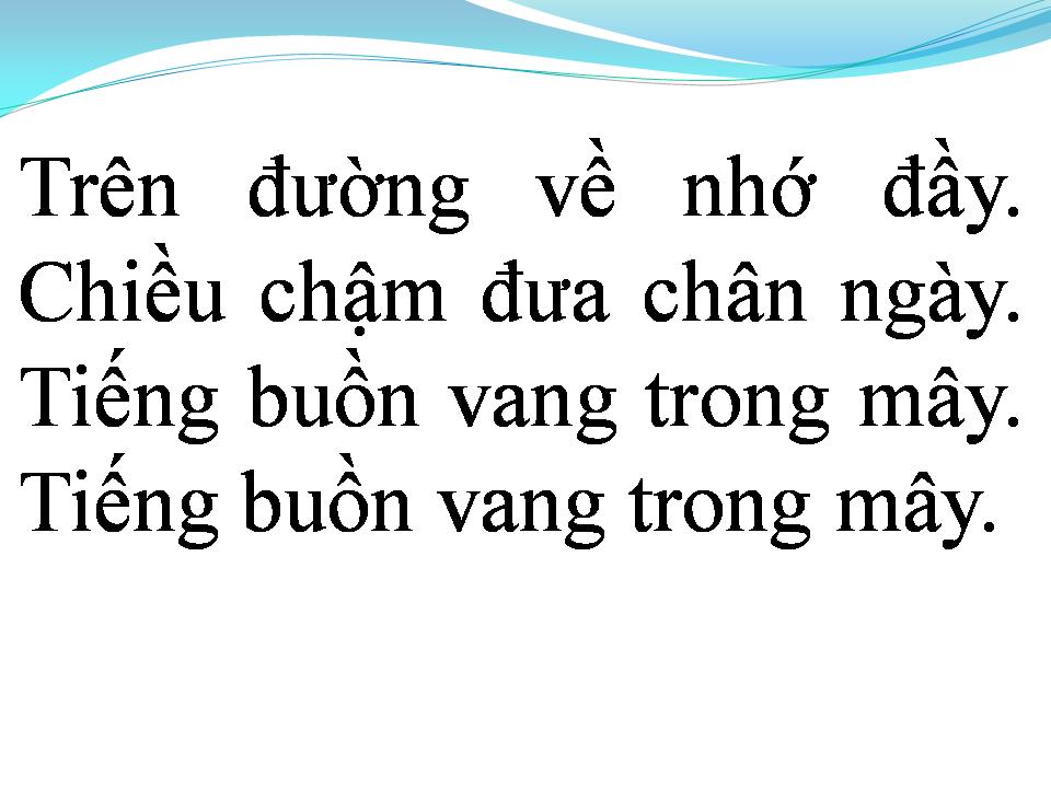 Lời bài hát CHIỀU