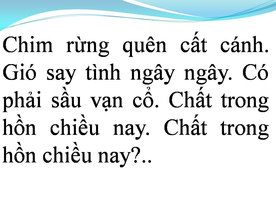 Lời bài hát CHIỀU
