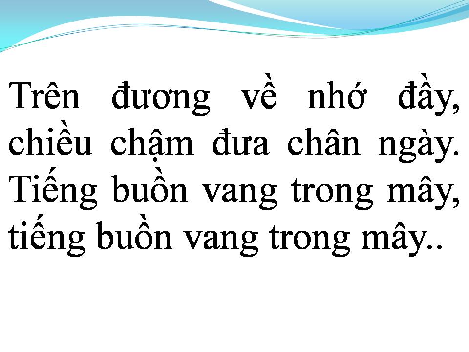 Lời bài hát CHIỀU