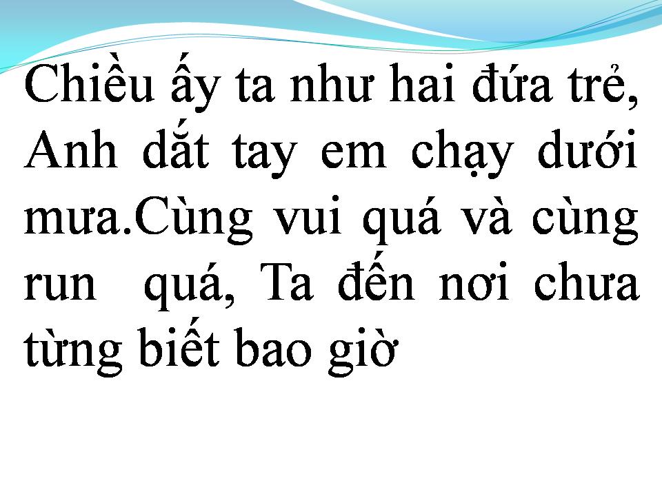 Lời bài hát CHIỀU ẤY