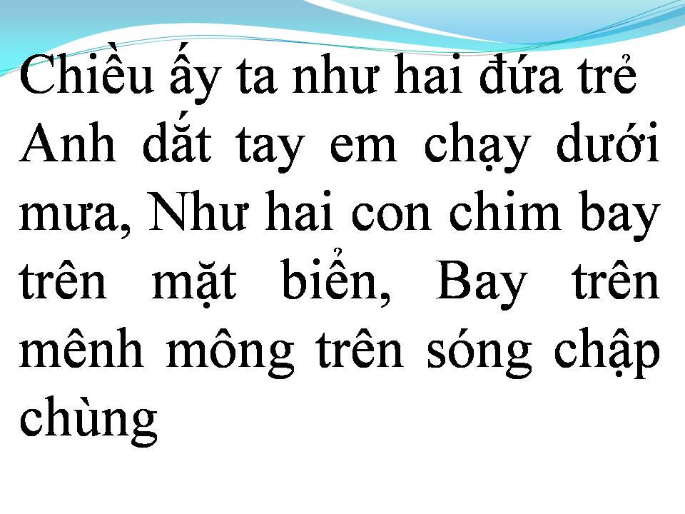 Lời bài hát CHIỀU ẤY