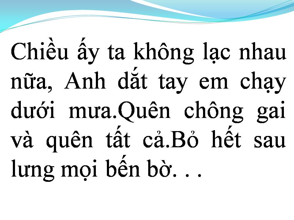 Lời bài hát CHIỀU ẤY