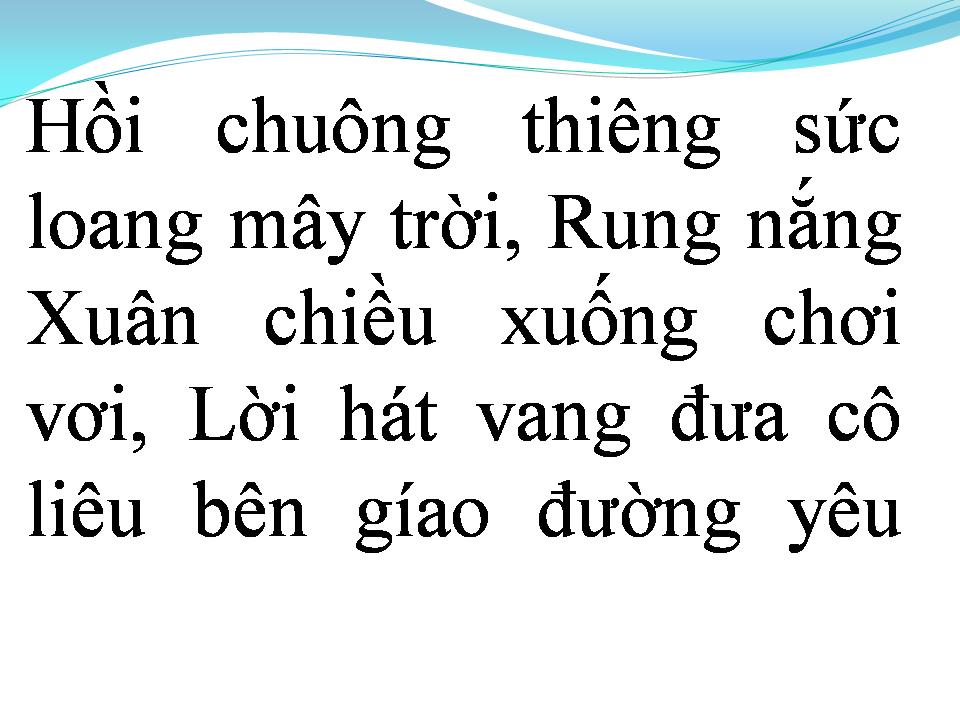 Lời bài hát CHIỀU BÊN GIÁO ĐƯỜNG