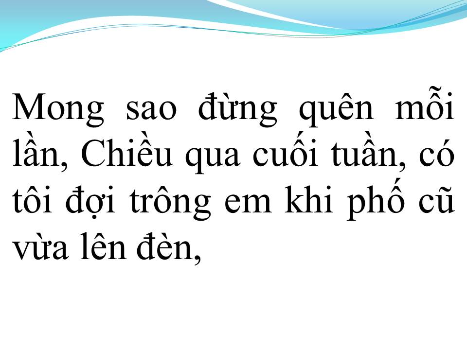 Lời bài hát CHIỀU CUỐI TUẦN