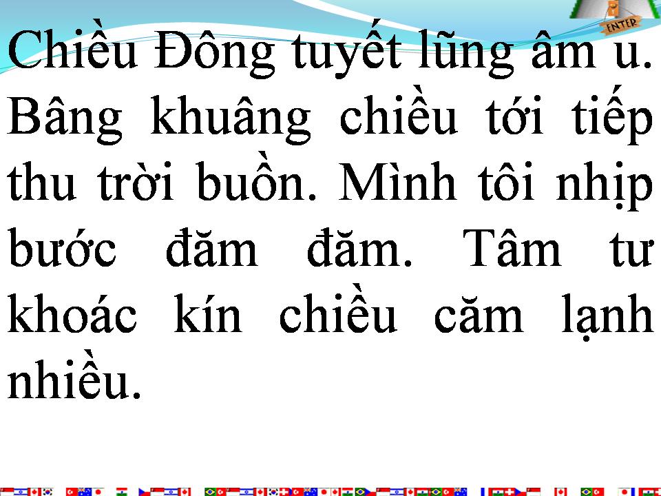 Lời bài hát CHIỀU ĐÔNG