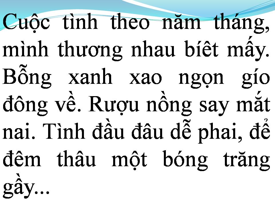Lời bài hát CHIỀU ĐÔNG DĨ VÃNG