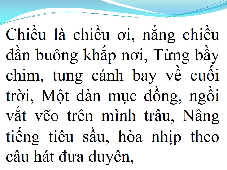 Lời bài hát CHIỀU ĐỒNG QUÊ