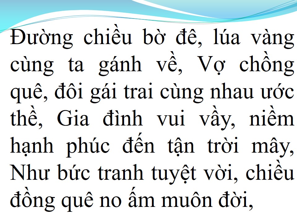 Lời bài hát CHIỀU ĐỒNG QUÊ