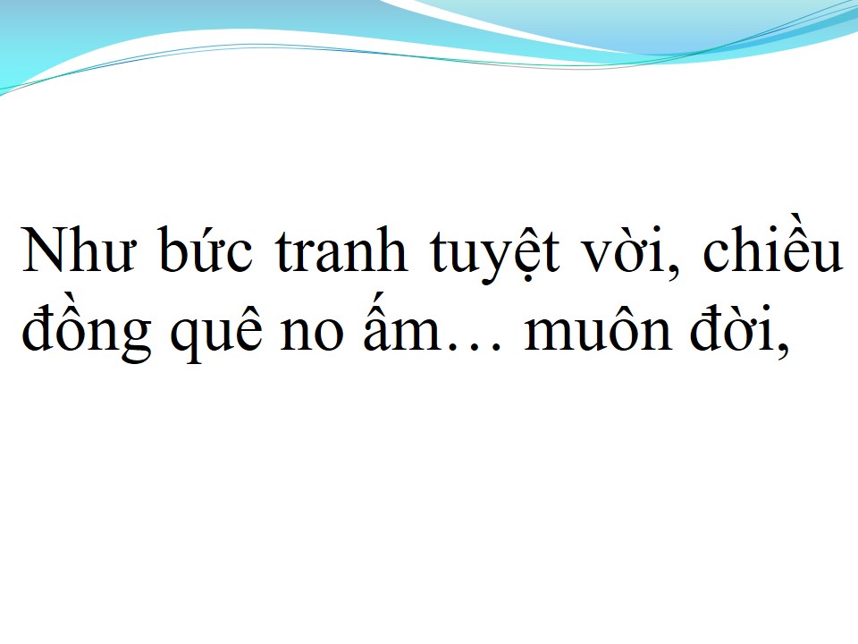 Lời bài hát CHIỀU ĐỒNG QUÊ