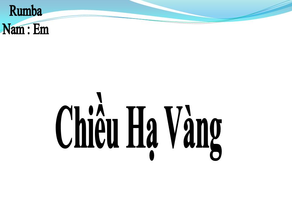 Lời bài hát CHIỀU HẠ VÀNG