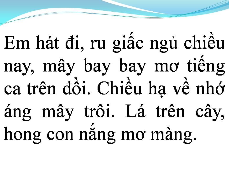 Lời bài hát CHIỀU HẠ VÀNG