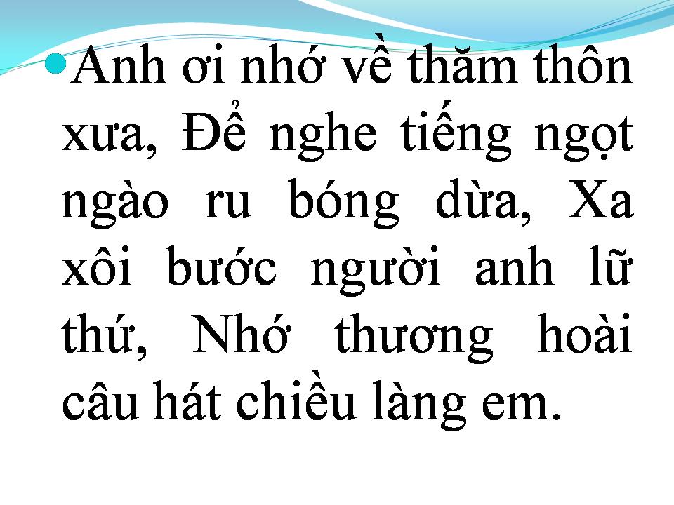 Lời bài hát CHIỀU LÀNG EM