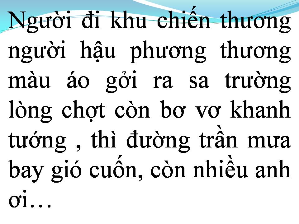 Lời bài hát CHIỀU MƯA BIÊN GIỚI