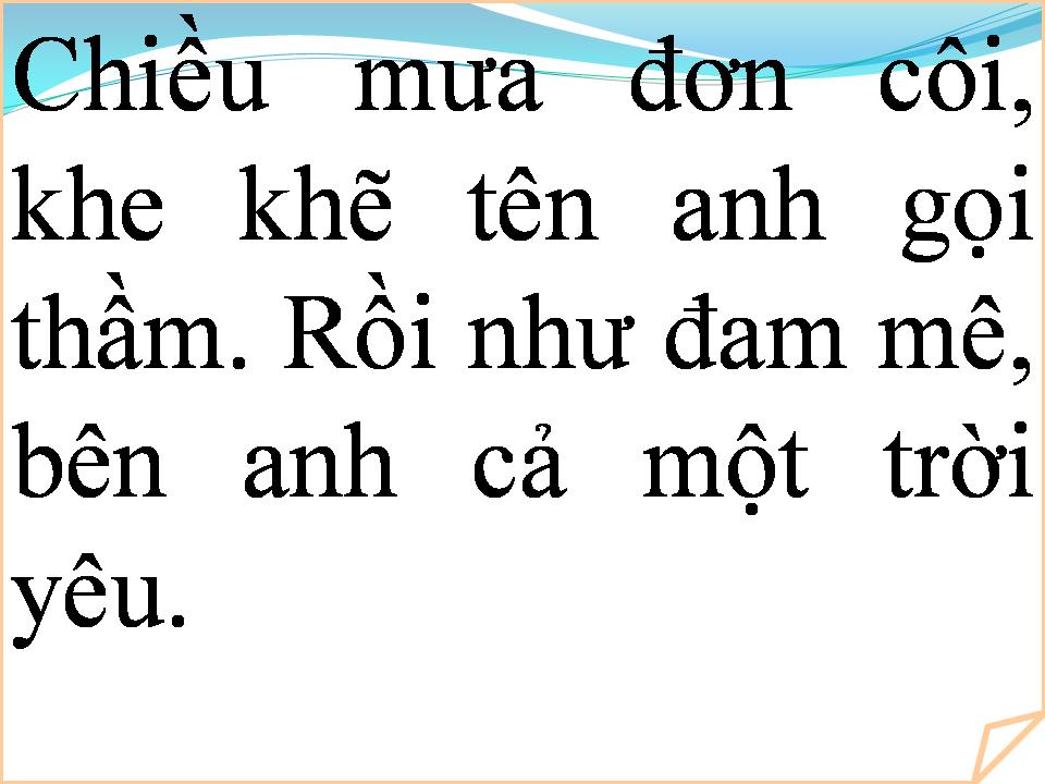Lời bài hát CHIỀU MƯA CALI