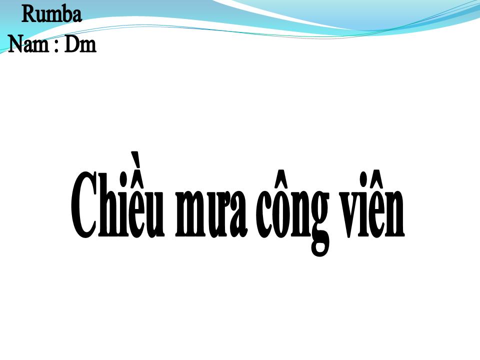 Lời bài hát CHIỀU MƯA CÔNG VIÊN