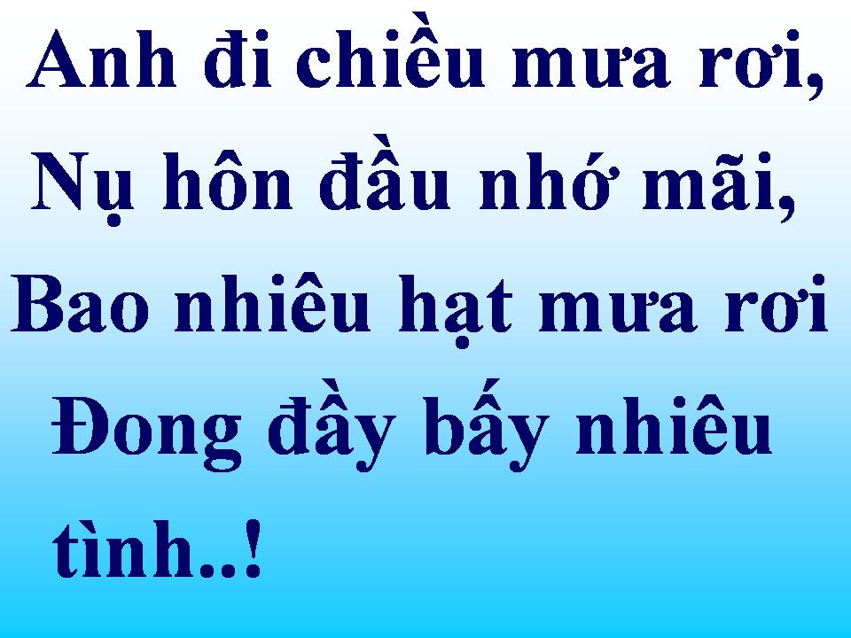 Lời bài hát CHIỀU MƯA HÀ NỘI