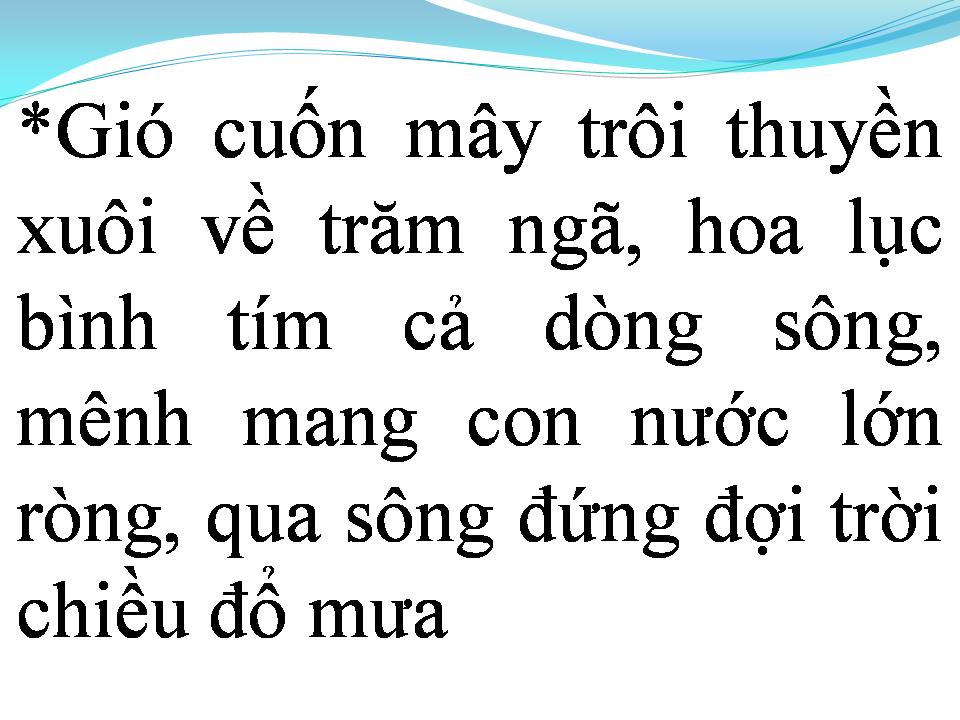 Lời bài hát CHIỀU MƯA QUA SÔNG