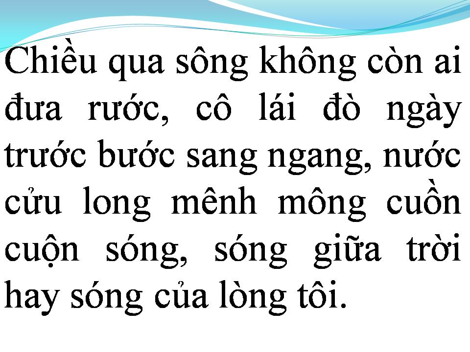 Lời bài hát CHIỀU MƯA QUA SÔNG