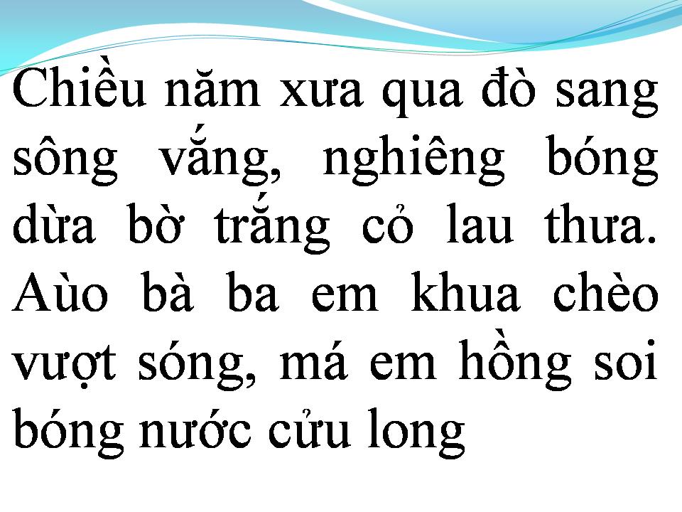 Lời bài hát CHIỀU MƯA QUA SÔNG