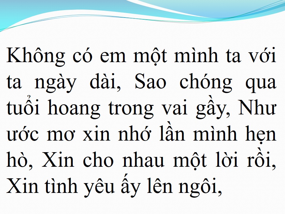 Lời bài hát CHIỀU NAY KHÔNG CÓ EM