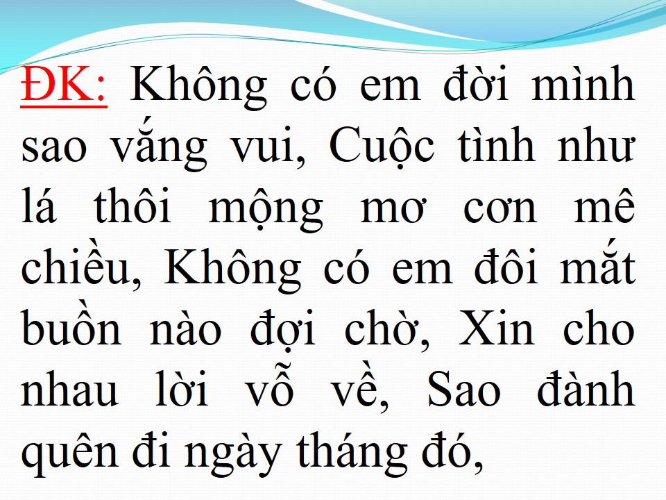 Lời bài hát CHIỀU NAY KHÔNG CÓ EM