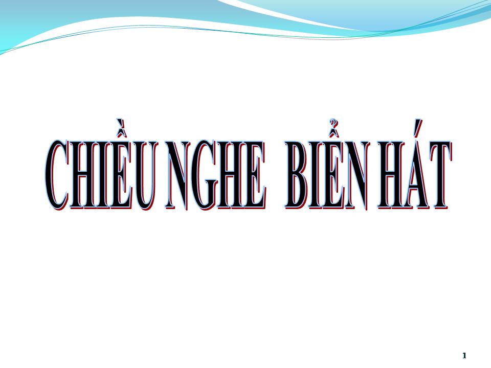 Lời bài hát CHIỀU NGHE BIỂN HÁT