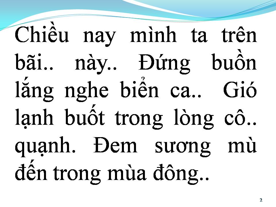 Lời bài hát CHIỀU NGHE BIỂN HÁT