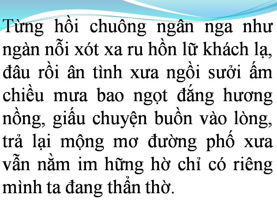 Lời bài hát CHIỀU QUA PHỐ CŨ