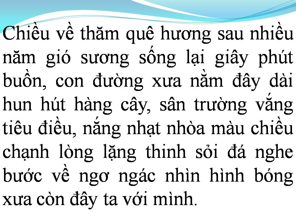 Lời bài hát CHIỀU QUA PHỐ CŨ