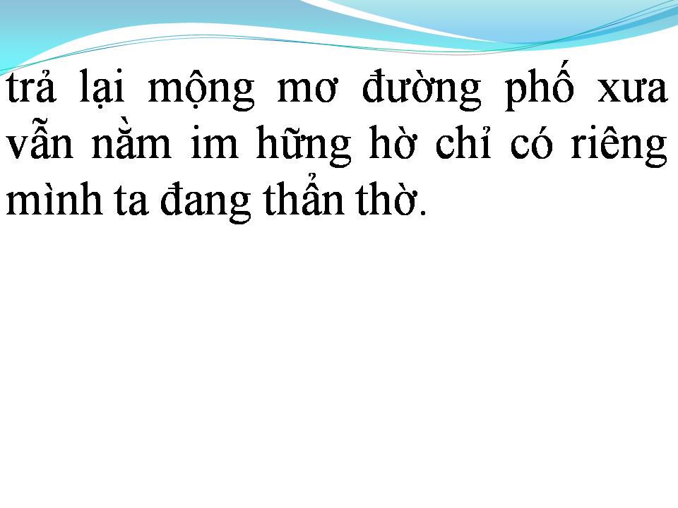 Lời bài hát CHIỀU QUA PHỐ CŨ