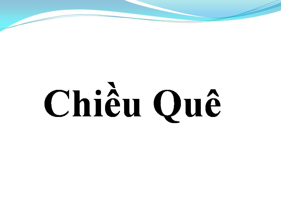 Lời bài hát CHIỀU QUÊ