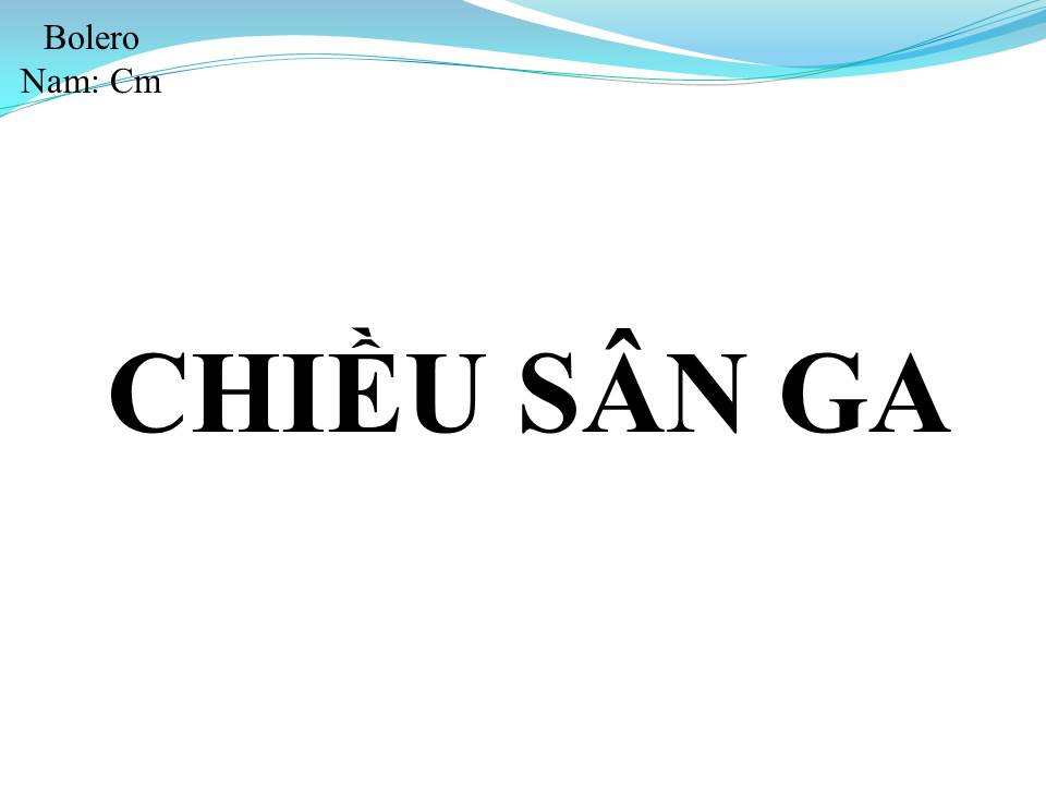 Lời bài hát CHIỀU SÂN GA