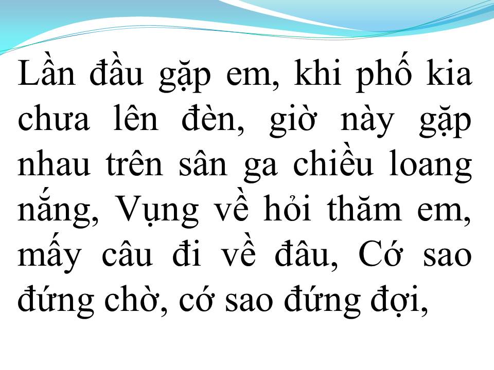 Lời bài hát CHIỀU SÂN GA
