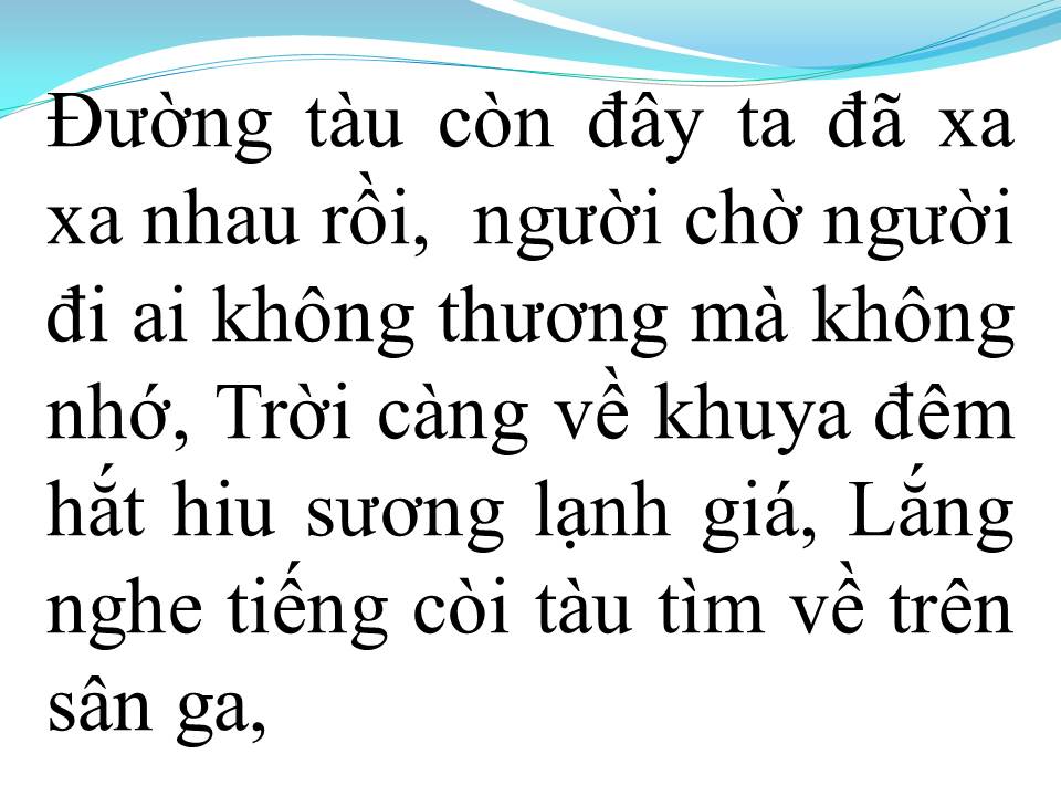 Lời bài hát CHIỀU SÂN GA