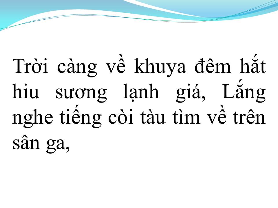 Lời bài hát CHIỀU SÂN GA