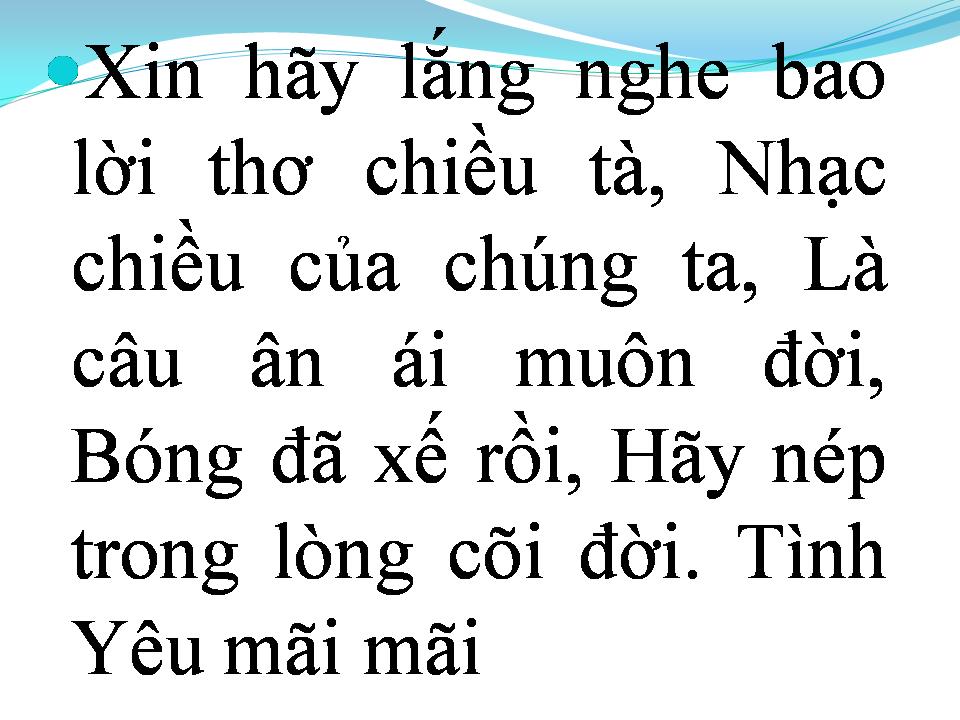 Lời bài hát CHIỀU TÀ