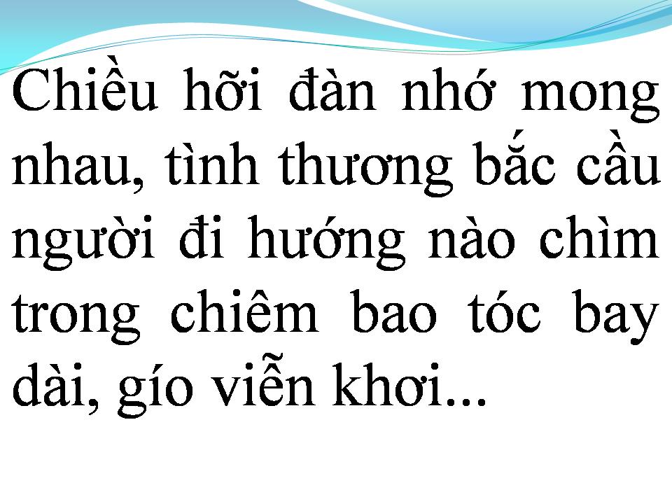 Lời bài hát CHIỀU TÍM
