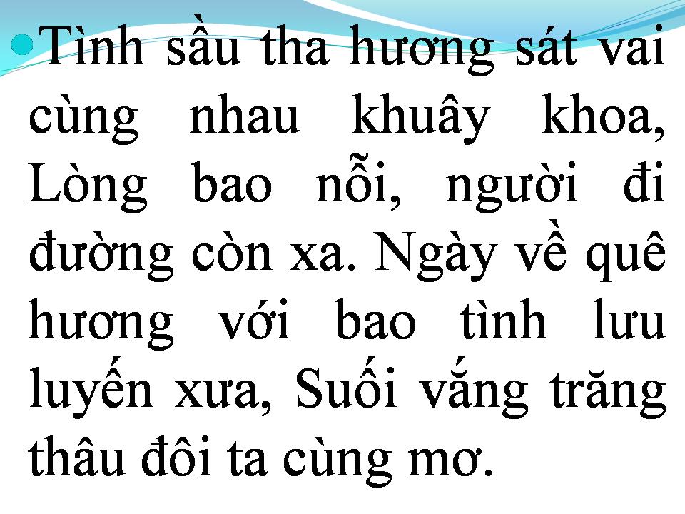Lời bài hát CHIỀU THA HƯƠNG
