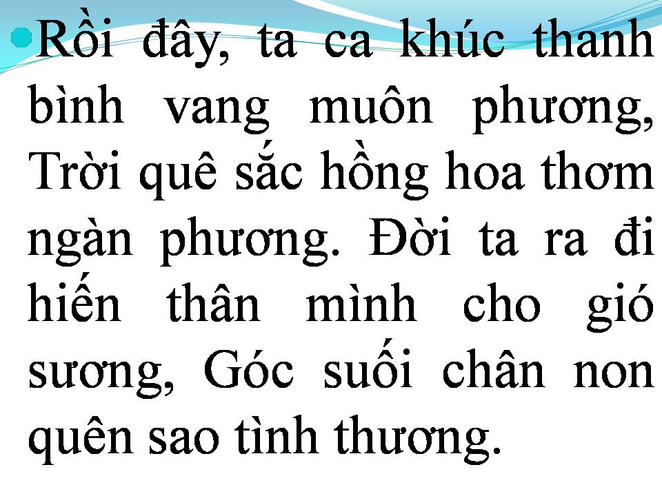 Lời bài hát CHIỀU THA HƯƠNG