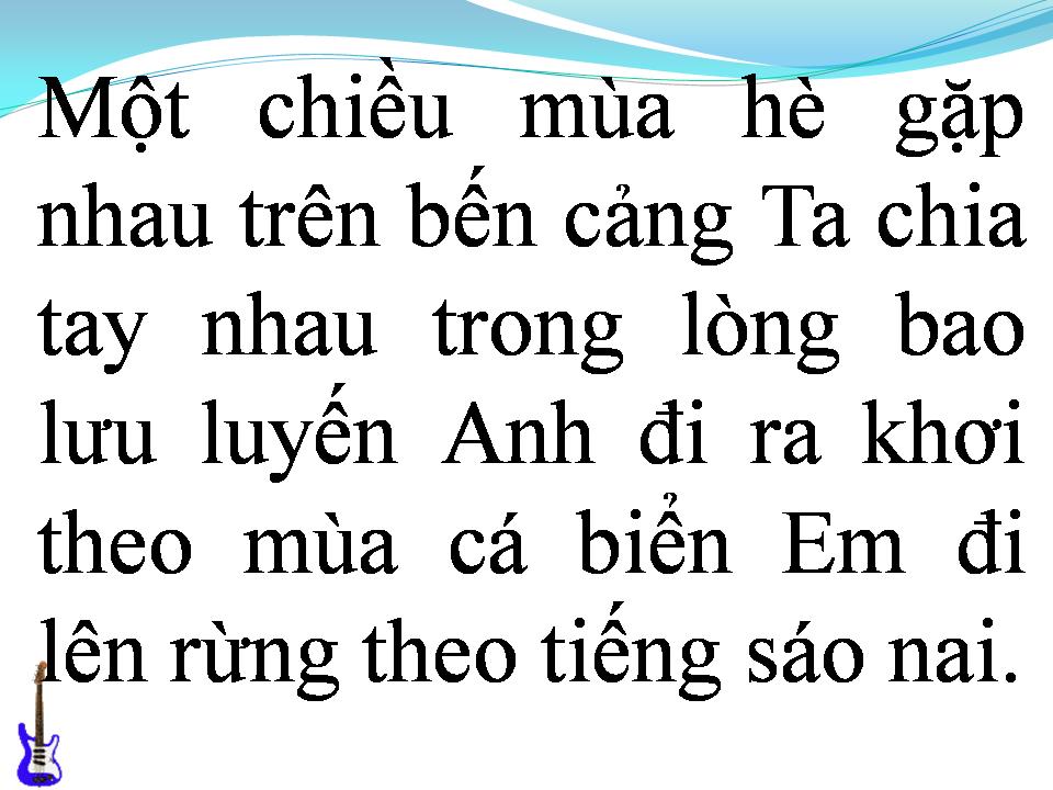Lời bài hát CHIỀU TRÊN BẾN CẢNG