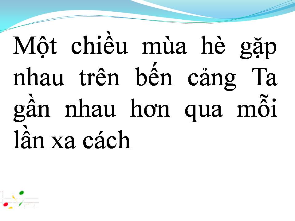 Lời bài hát CHIỀU TRÊN BẾN CẢNG