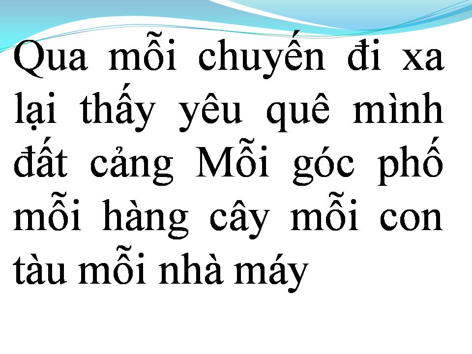 Lời bài hát CHIỀU TRÊN BẾN CẢNG