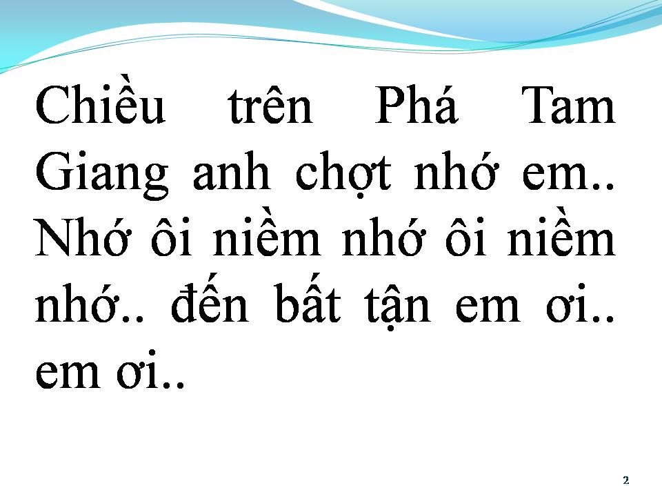 Lời bài hát CHIỀU TRÊN PHÀ TAM GIANG