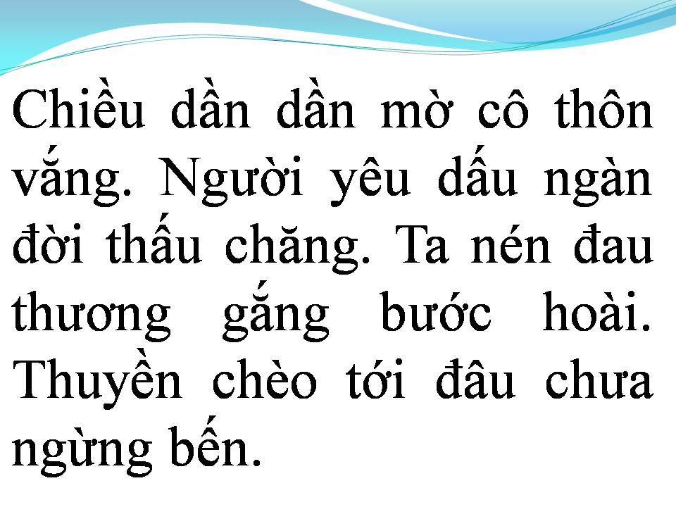 Lời bài hát CHIỀU VÀNG